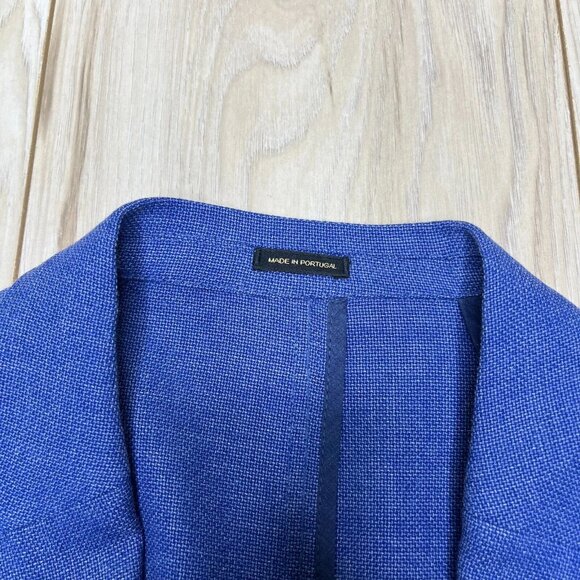 Mossimo Dutti Mens Blue Long Sleeve Two Button Style Pant Suit Blazer Size 40 - Picture 5 of 15